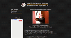 Desktop Screenshot of mindbodysynergyinstitute.com